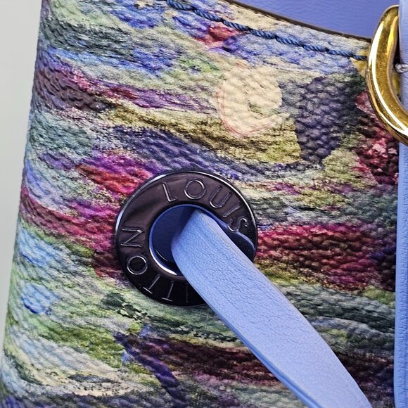 LOUIS VUITTON Masters Monet Neonoe Bucket Bag Shoulder Tote Strap Rare LV EUC - Picture 13 of 14